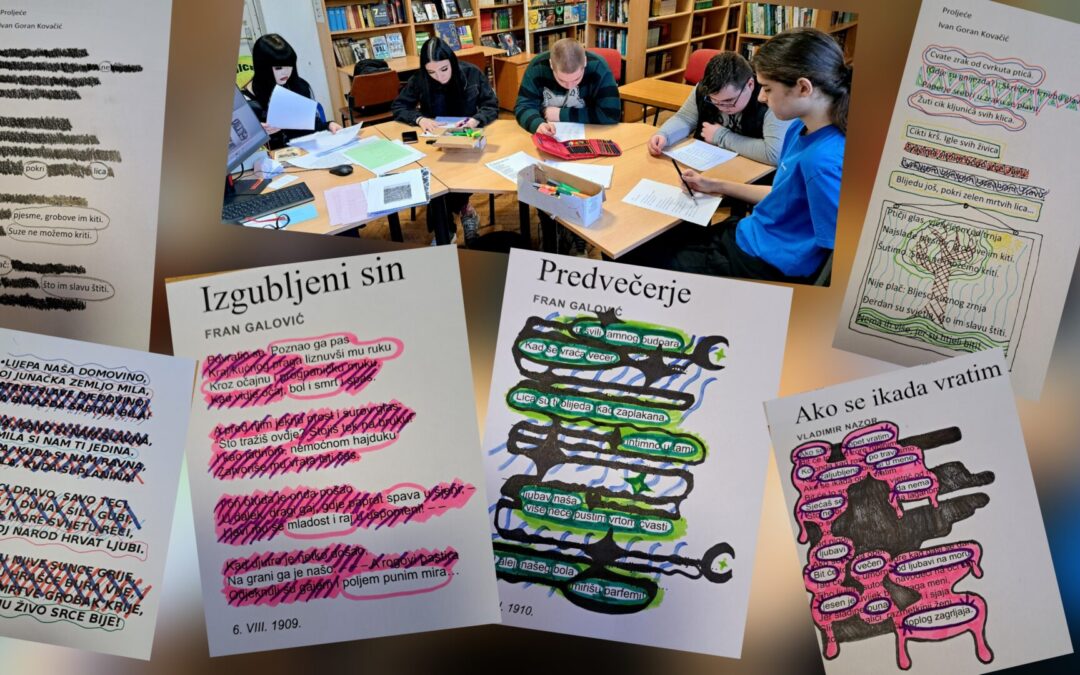 Zatamni suvišno, otkrij poetično! – Igrom do kreativnosti! Radionice „Blackout“ poezije  – uz dolazak proljeća i buđenja prirode