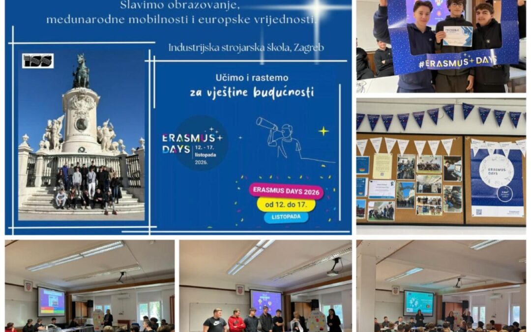 Dani Erasmusa u Industrijskoj strojarskoj školi u znaku znanja, iskustva i vještina budućnosti
